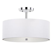 Load image into Gallery viewer, Clara 16-in Chrome Modern/Contemporary Fluorescent Semi-flush Mount Light(2348RR)
