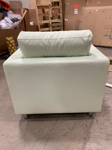 Clarence 32.68" W Faux Leather Club Chair #AD350-OB