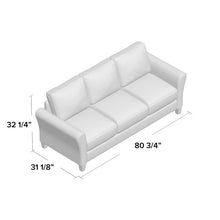 Load image into Gallery viewer, Celestia Microfiber / Microsuede 78.75&quot; Flared Arm Sofa Gray(1168)
