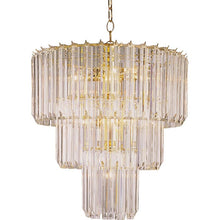 Load image into Gallery viewer, Grisella 9-Light Unique / Statement Tiered Chandelier Polished Brass(327)
