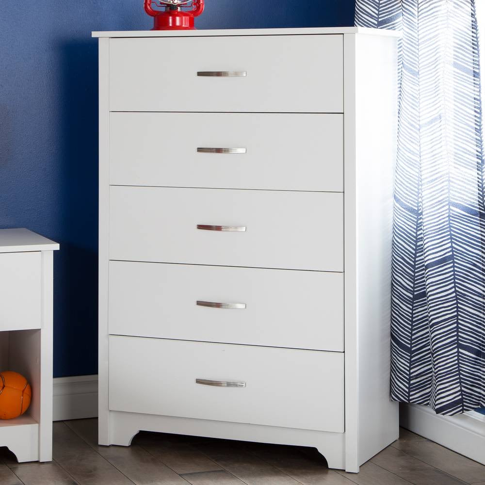 Fusion - 5-Drawer Chest White #384HW