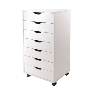 Halifax 7 Drawer Cabinet with Casters White(518)