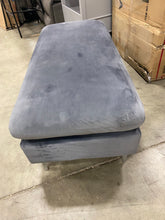 Load image into Gallery viewer, Vera Velvet Ottoman Gray
