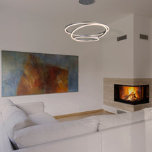 Load image into Gallery viewer, Tania Trio-Light Silver Modern/Contemporary Cage Chandelier(820)
