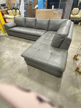 Load image into Gallery viewer, 124&quot; Wide Leather Match Sofa &amp; Chaise 6609RR-OB
