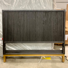 Load image into Gallery viewer, Kentfield Queen Platform Bed in Transparent Black Mahogany - Headboard and Footboard ONLY
