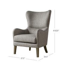 Load image into Gallery viewer, Oday Wingback Chair Gray #257HW
