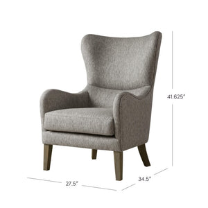 Oday Wingback Chair Gray #257HW