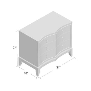 Bonifácio 3 Drawer Nightstand