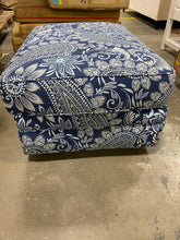 Load image into Gallery viewer, Newton 38&quot; Rectangle Standard Ottoman Blue Multi
