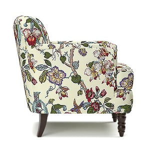 Quinton Armchair - Creamy Ivory Multi Floral with Birds - #104CE