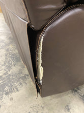 Load image into Gallery viewer, Hattie Faux Leather Reclining Loveseat AS IS Brown
