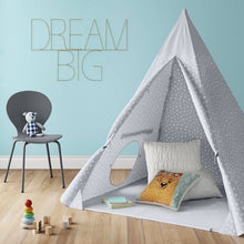 Load image into Gallery viewer, Pillowfort Kids Teepee Tent Gray Stars(748)
