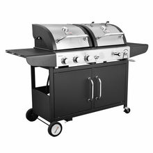 Load image into Gallery viewer, Performance 3-Burner Liquid Propane Gas/ Charcoal Combo Grill #3077
