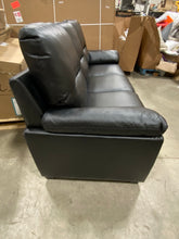 Load image into Gallery viewer, Gaenside Faux Leather 81&quot; Wide Pillow Top Arm Sofa Black
