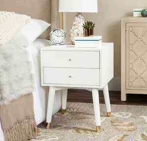 *AS IS* Lyla 2 Drawer Nightstand-White #36-NT