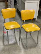 Load image into Gallery viewer, Yellow Retro Chairs set of 2
