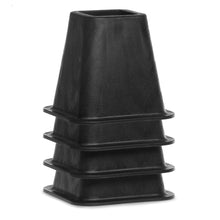 Load image into Gallery viewer, STRUCTURES 6 Inch Heavy-Duty Bed Risers - Set of 4 - Black(1251)
