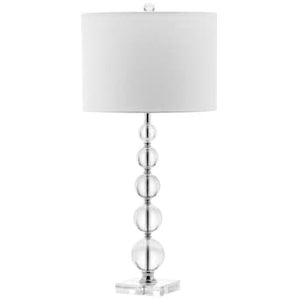Liam 29-in Clear Fluorescent Rotary Socket Table Lamp with Fabric Shade 68 CDR