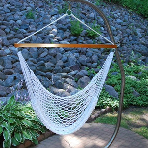 Algoma Hanging Cotton Rope Net Hammock Chair for Trees Porches Patios and Indoors (Set of 2) #86HW