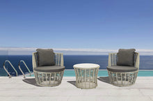 Load image into Gallery viewer, Outdoor Dining Set with Table, Grey Cushions #624HW
