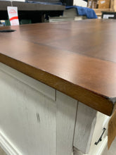 Load image into Gallery viewer, Durham Weathered White 66" Executive Desk
