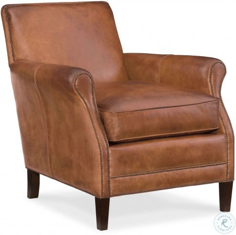 Hooker Furniture Royce  Brown Leather Club Chair 4543RR