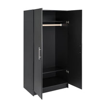 Load image into Gallery viewer, 32&quot; Elite Wardrobe Cabinet Black (SB1401)
