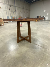 Load image into Gallery viewer, Sandblasting Antique Walnut Camelford 48&#39;&#39; Solid Wood Pedestal Dining Table
