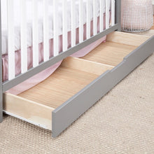 Load image into Gallery viewer, Gray/White Colby 4-in-1 Convertible Crib with Storage 220CDR
