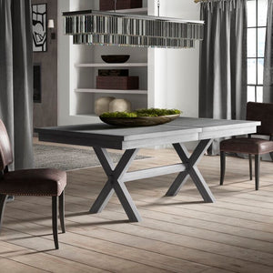 Sawyer Extendable Solid Wood Dining Table Gray(670)