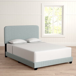 Delp Mid-Century Upholstered Standard Bed Full Blue(351)