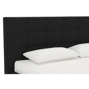Amherst Upholstered Platform Bed Queen Black #230HW