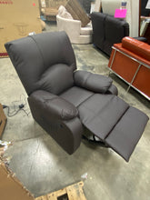 Load image into Gallery viewer, Reclining Heated Massage Chair Espresso Brown
