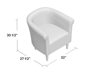 Liam Barrel Chair-Graphite #4723