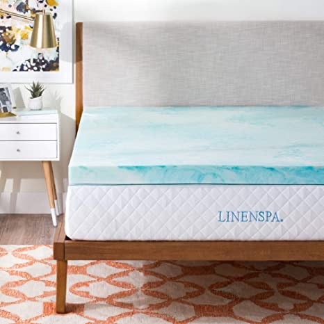 Swirl 3” Gel Memory Foam Mattress Topper-Twin XL #304-NT