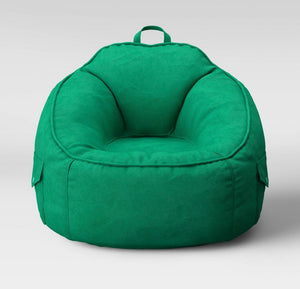 Canvas bean bag chair-green