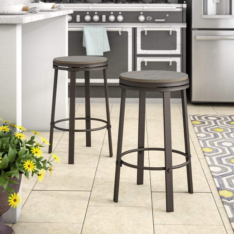 Leka 24” swivel bar stool #4678