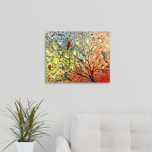 Load image into Gallery viewer, Twenty Seven Birds&#39; Painting Print on Canvas(2718RR)
