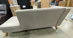 Mid Century Modern Chaise Sectional Piece Tan