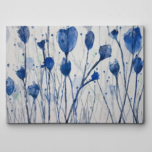"Blue Day Garden" by Susan Jill Painting Print on Wrapped Canvas 32x48(1085)