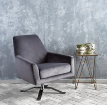 Load image into Gallery viewer, Edmund Swivel 22” Armchair-Grey #234-NT
