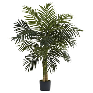 60" H x 40" W x 40" D Size Artificial Palm Tree Plant in Planter #126HW