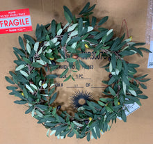 Load image into Gallery viewer, 18.5 inches Artificial Olive Wreath
