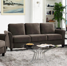 Load image into Gallery viewer, Westin KD Sofa with curved arm-Coffee #3073
