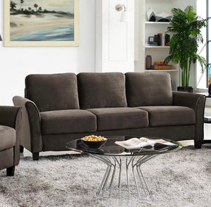 Westin KD Sofa with curved arm-Coffee #3073
