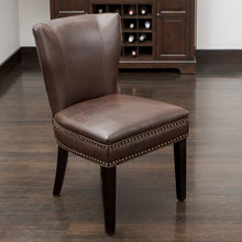 Load image into Gallery viewer, Jackie Leather Accent desk/Dining Chair Single Brown(1436)
