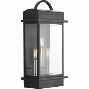 Watterson 3-Light Outdoor Wall Lantern Single Black(1489)
