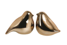 Load image into Gallery viewer, Gold Ceramic Love Birds Set of 2 (2634RR)
