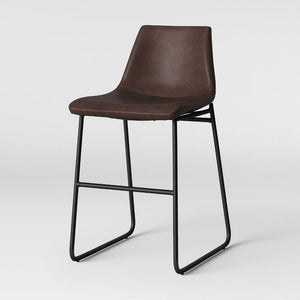 Bowden Faux Leather Counter Stool Single Brown(1401)